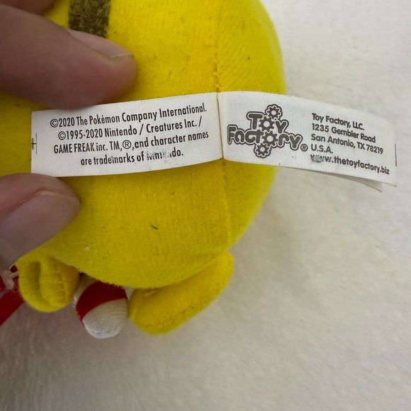 Pokemon Pikachu Candy Cane Plush 7” Toy Factory 2020 Official - Picture 4 of 7